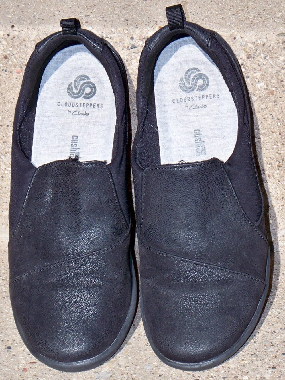 Cloudsteppers By Clarks Women's Black Loafer Shoes, Size 6.5